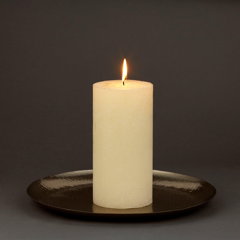 John Lewis large hammered candle plate 30cm, imported from the UK