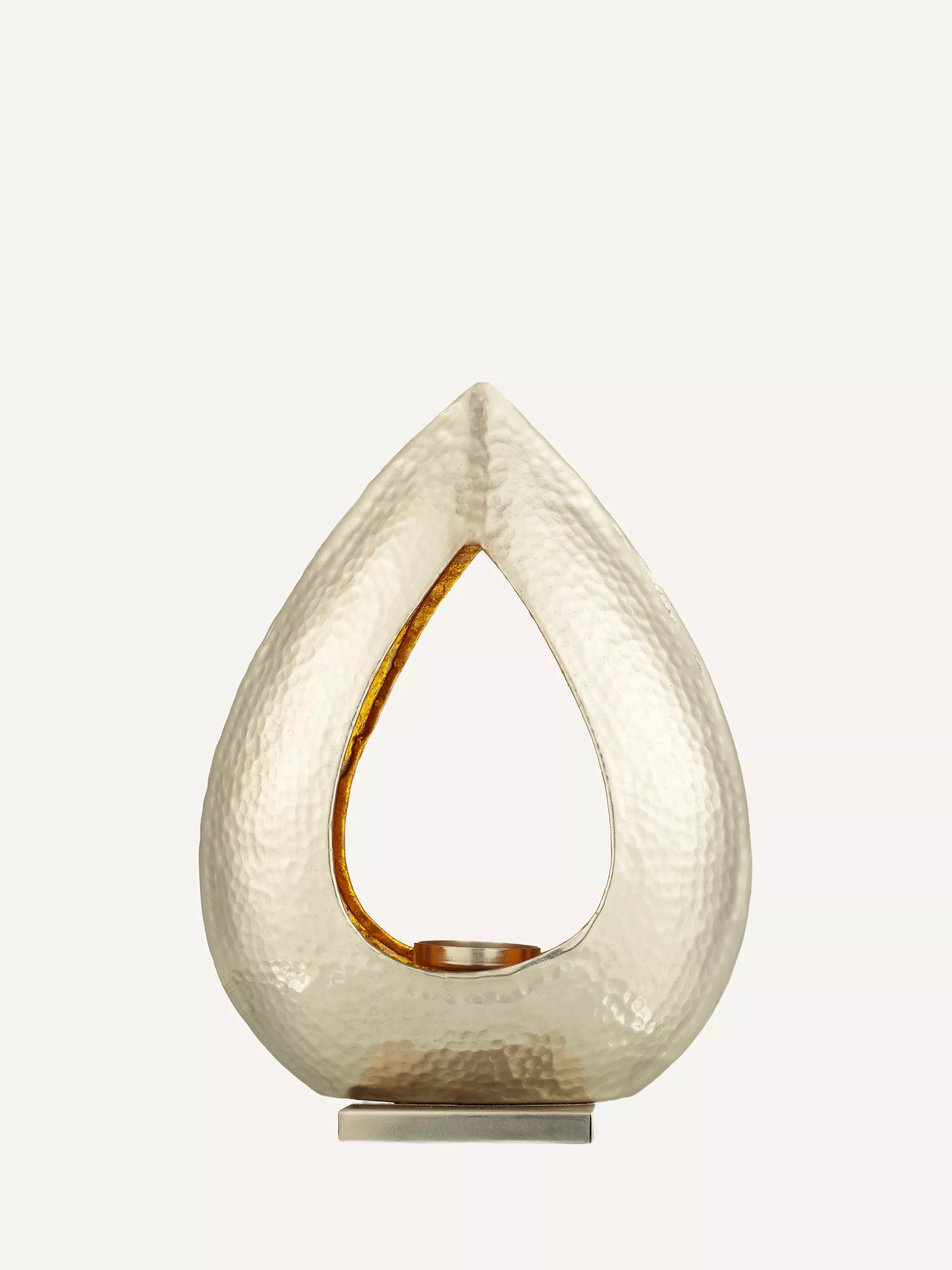 John Lewis hammered teardrop tealight holder (British brand)