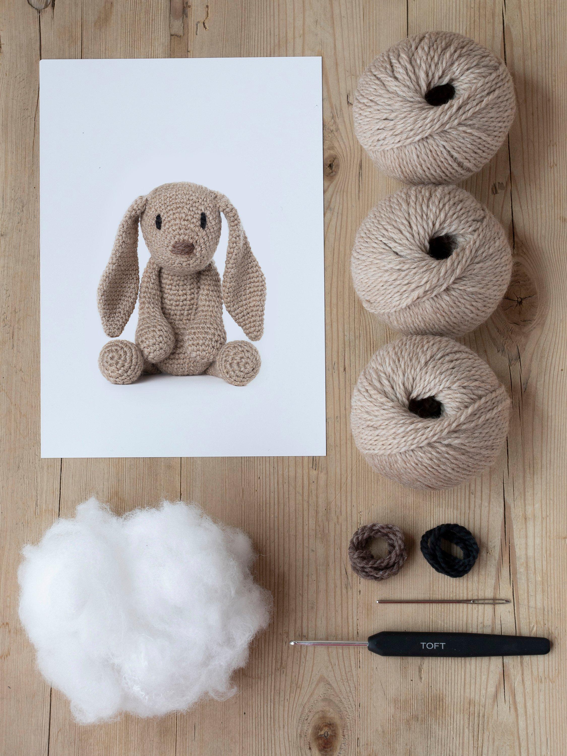 TOFT Emma the Bunny Crochet Kit 26cm - British product