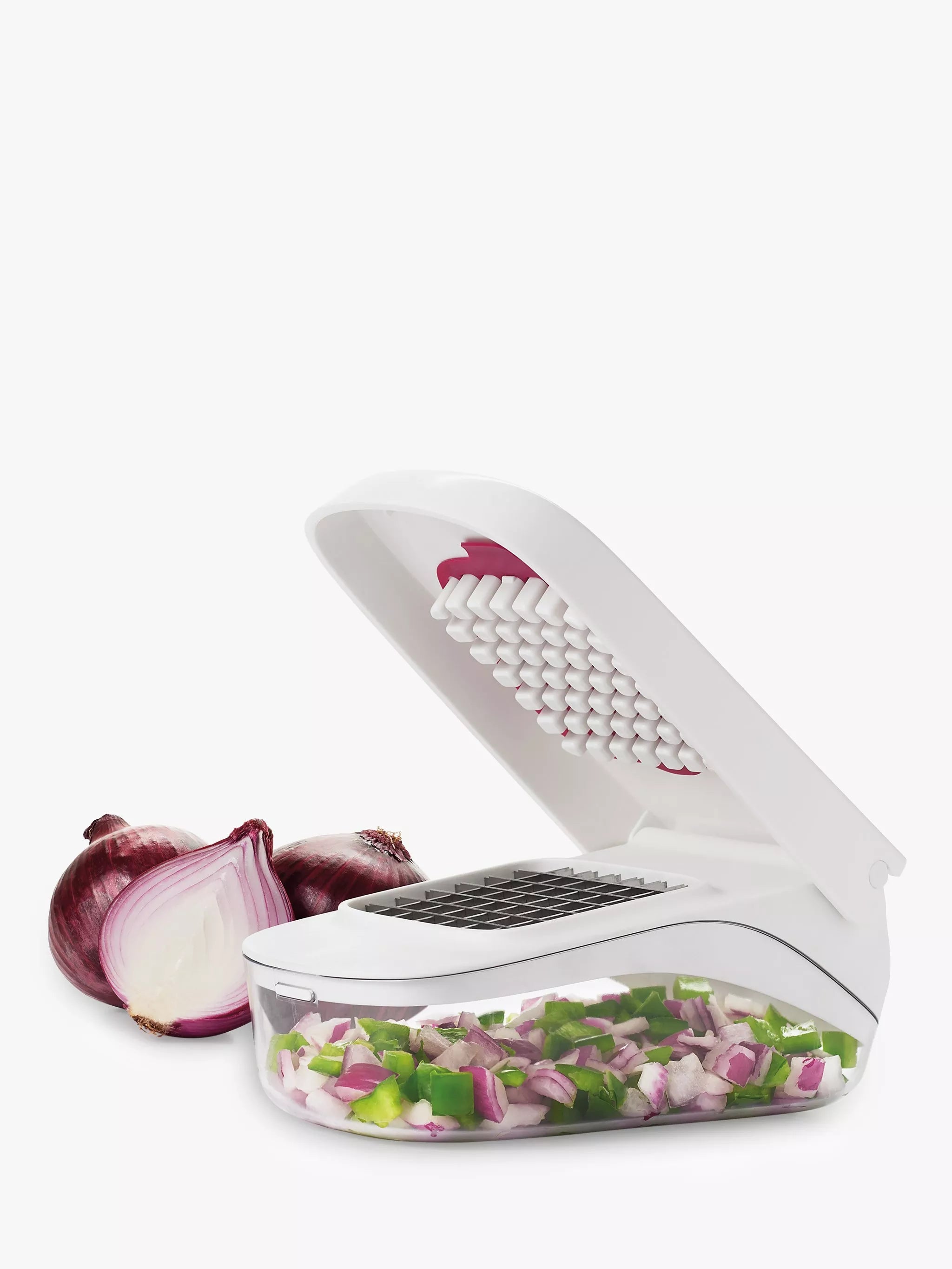OXO Good Grips Easy Pour Vegetable Chopper, imported from the UK