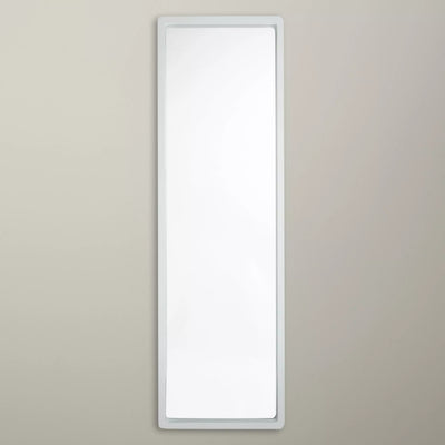 John Lewis John Lewis Rounded Corners Full Length Mirror, White, 144 x 44cm- Buy online at McGrocer