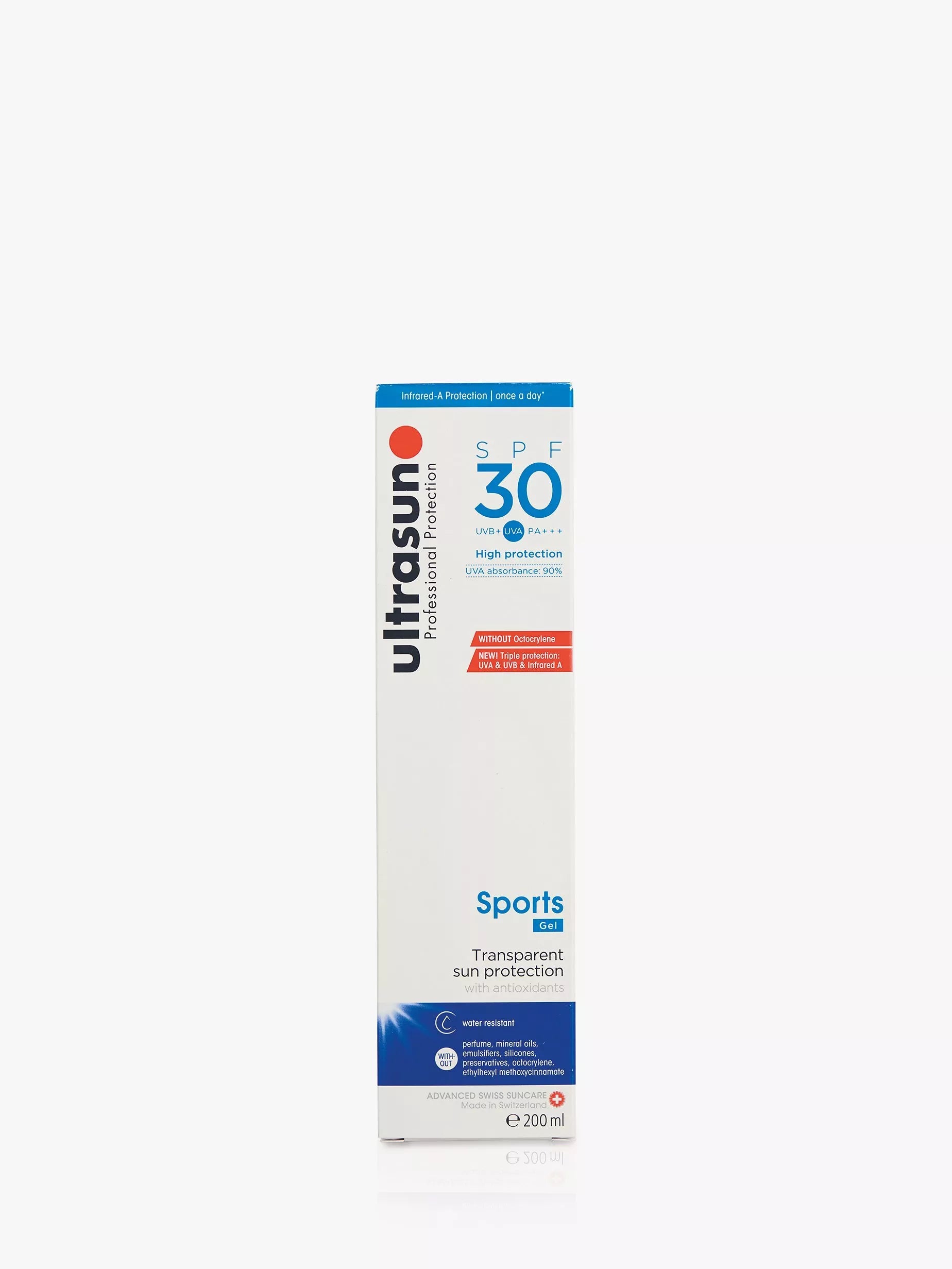 Ultrasun SPF 30 Sports Gel 200ml (British brand)