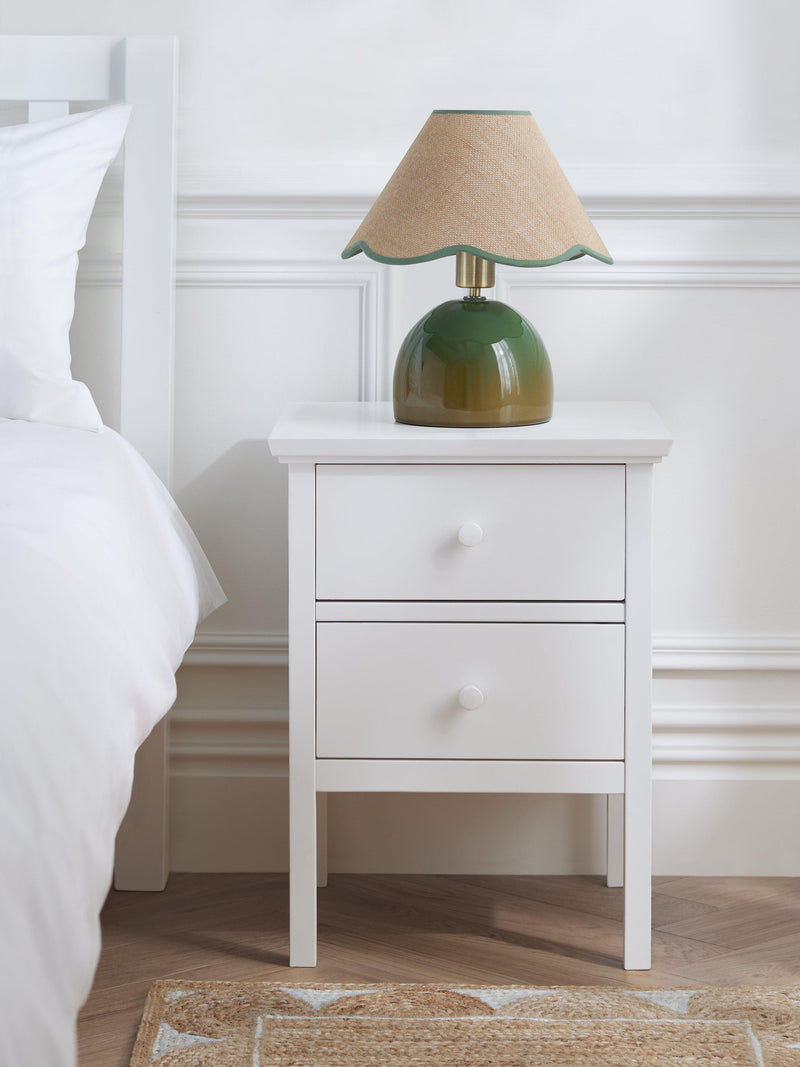John Lewis Wilton bedside cabinet with two drawers - British product