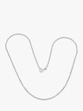 Nina B sterling silver box chain necklace 70cm (British brand)
