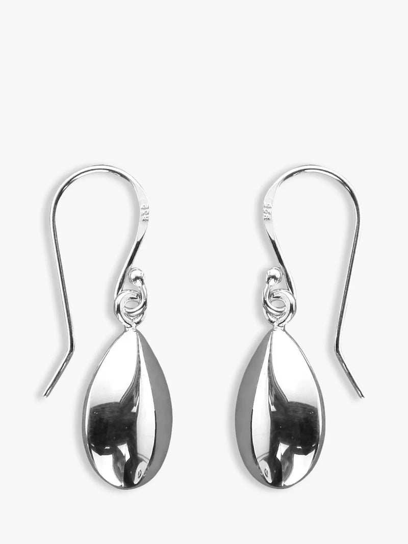 Nina B sterling silver teardrop earrings (British brand)