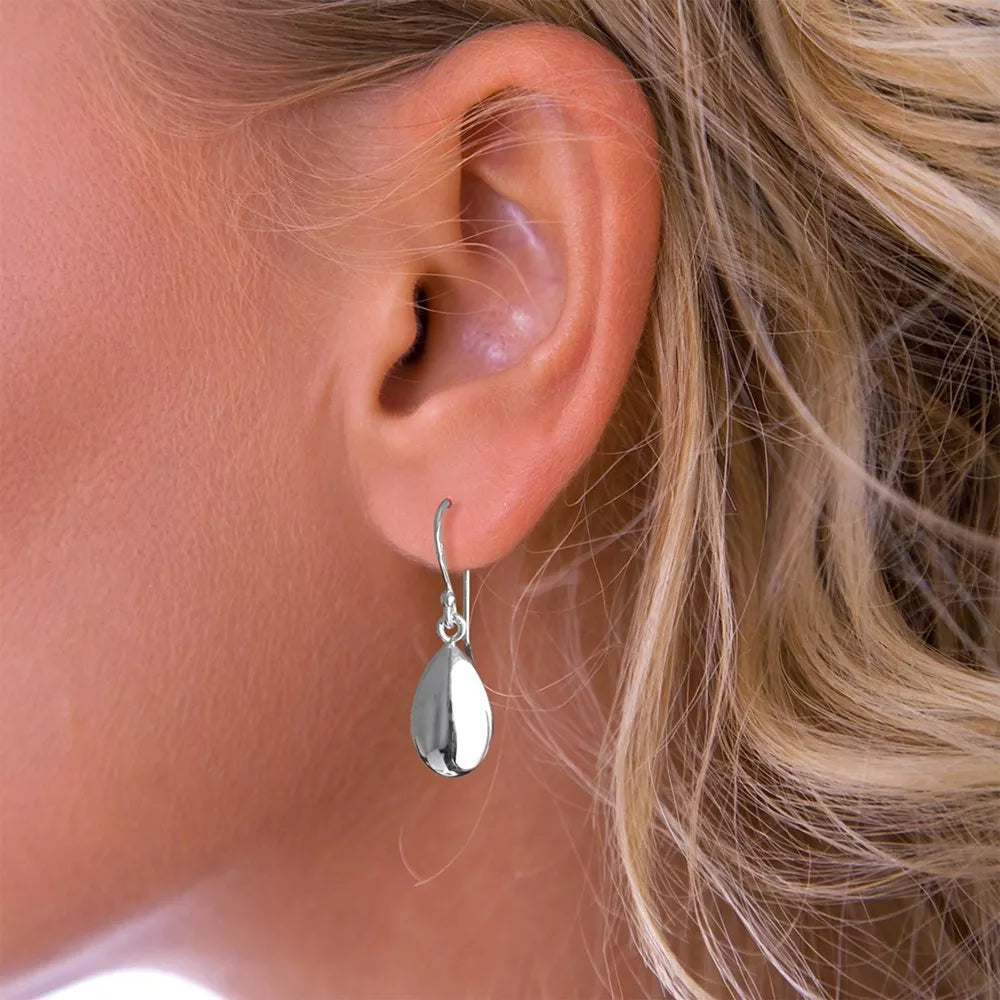 Nina B sterling silver teardrop earrings (British brand)