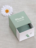 Nina B small silver stud earrings 0.5cm, UK version