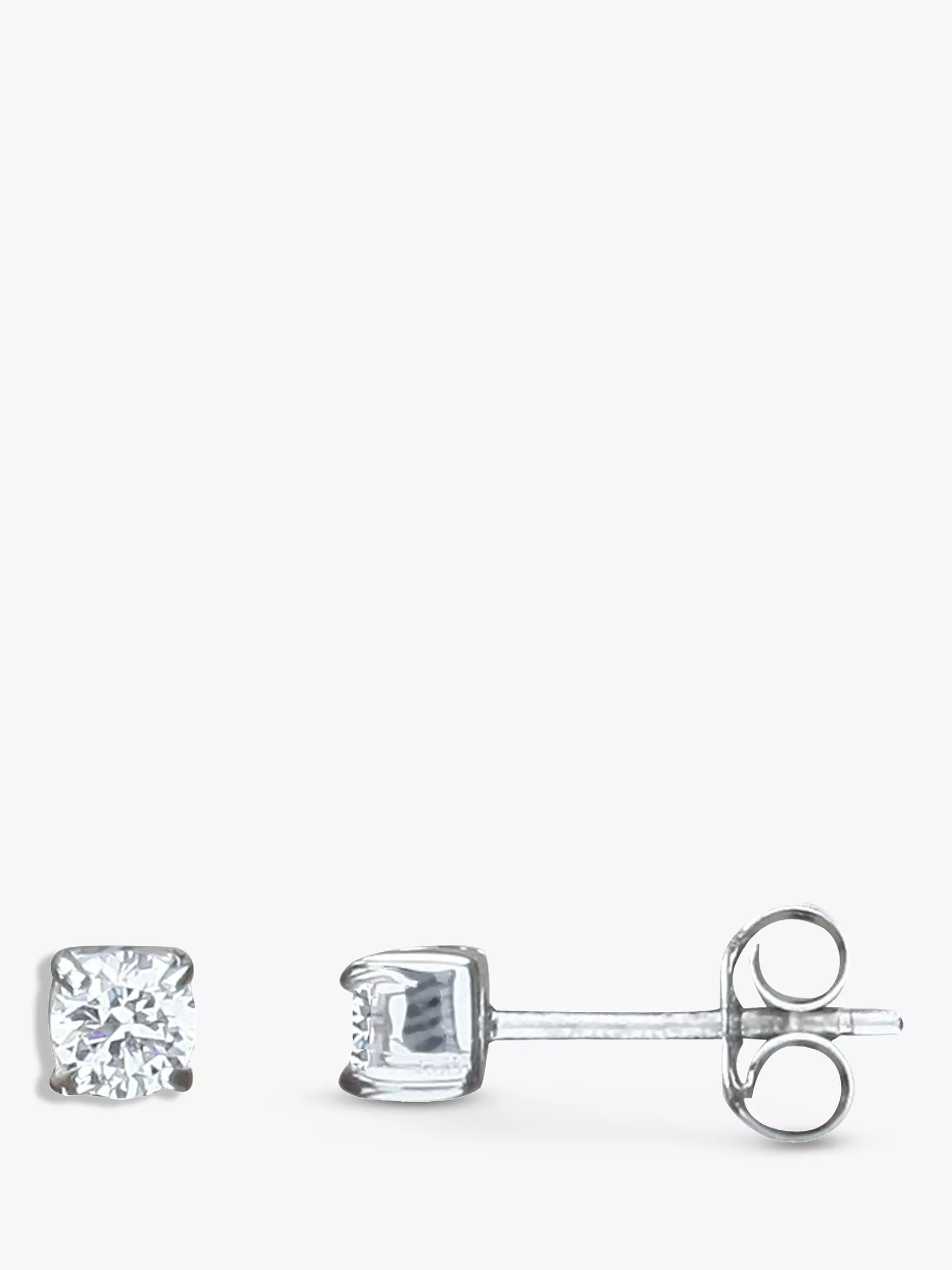 Nina B small claw set cubic zirconia stud earrings, UK version