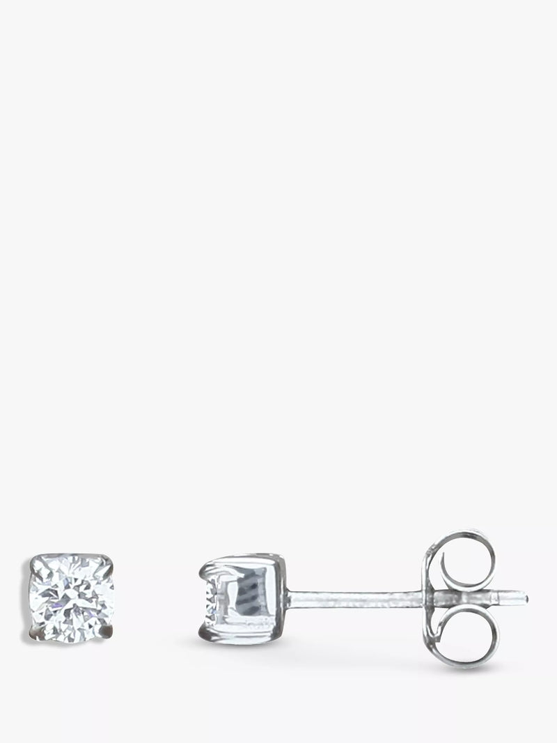 Nina B small claw set cubic zirconia stud earrings, UK version