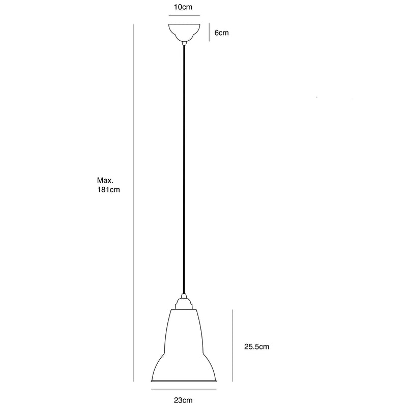 Anglepoise 1227 Midi pendant ceiling light, UK version