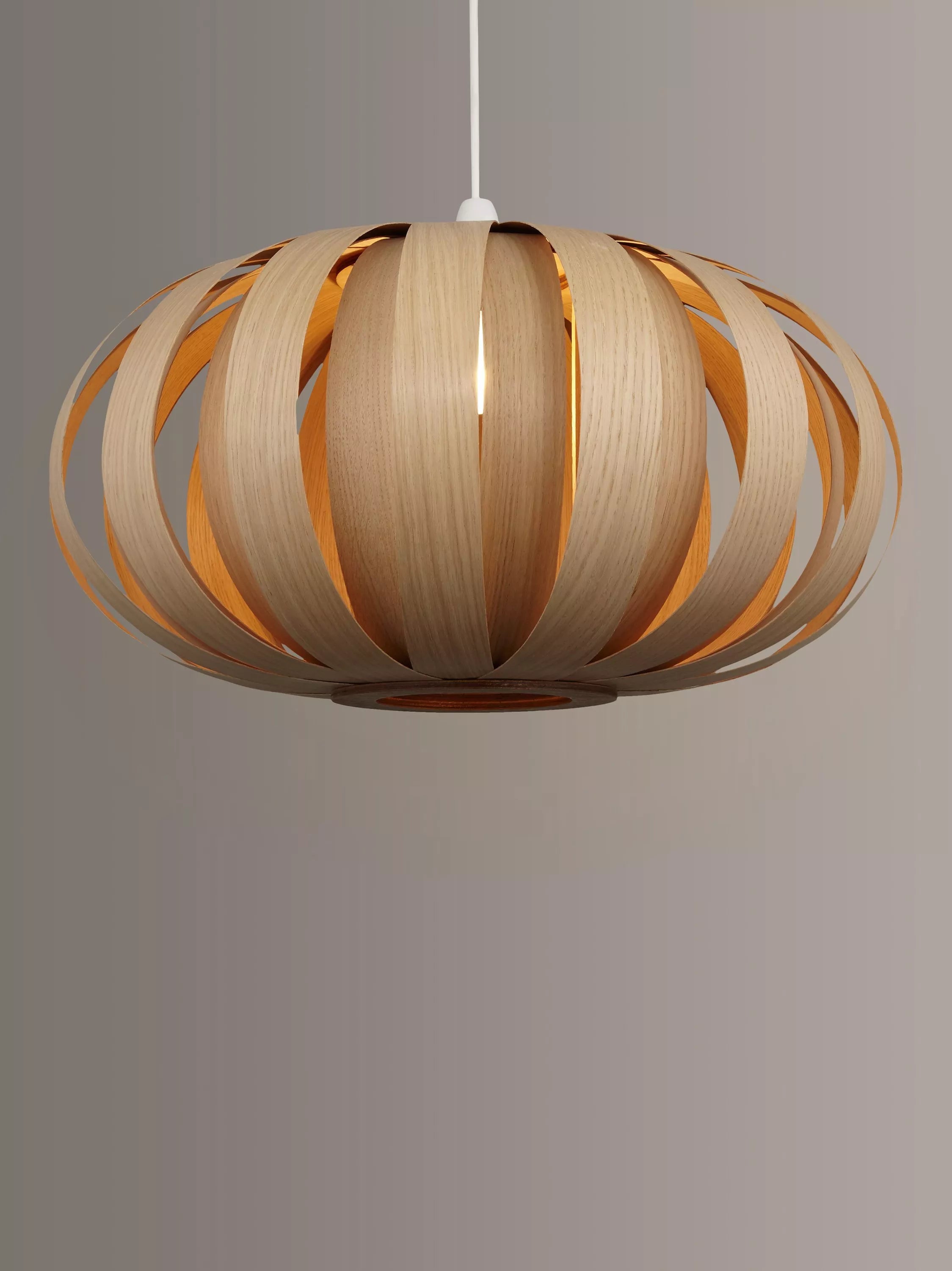 Tom Raffield Urchin pendant light 53cm oak (British brand)