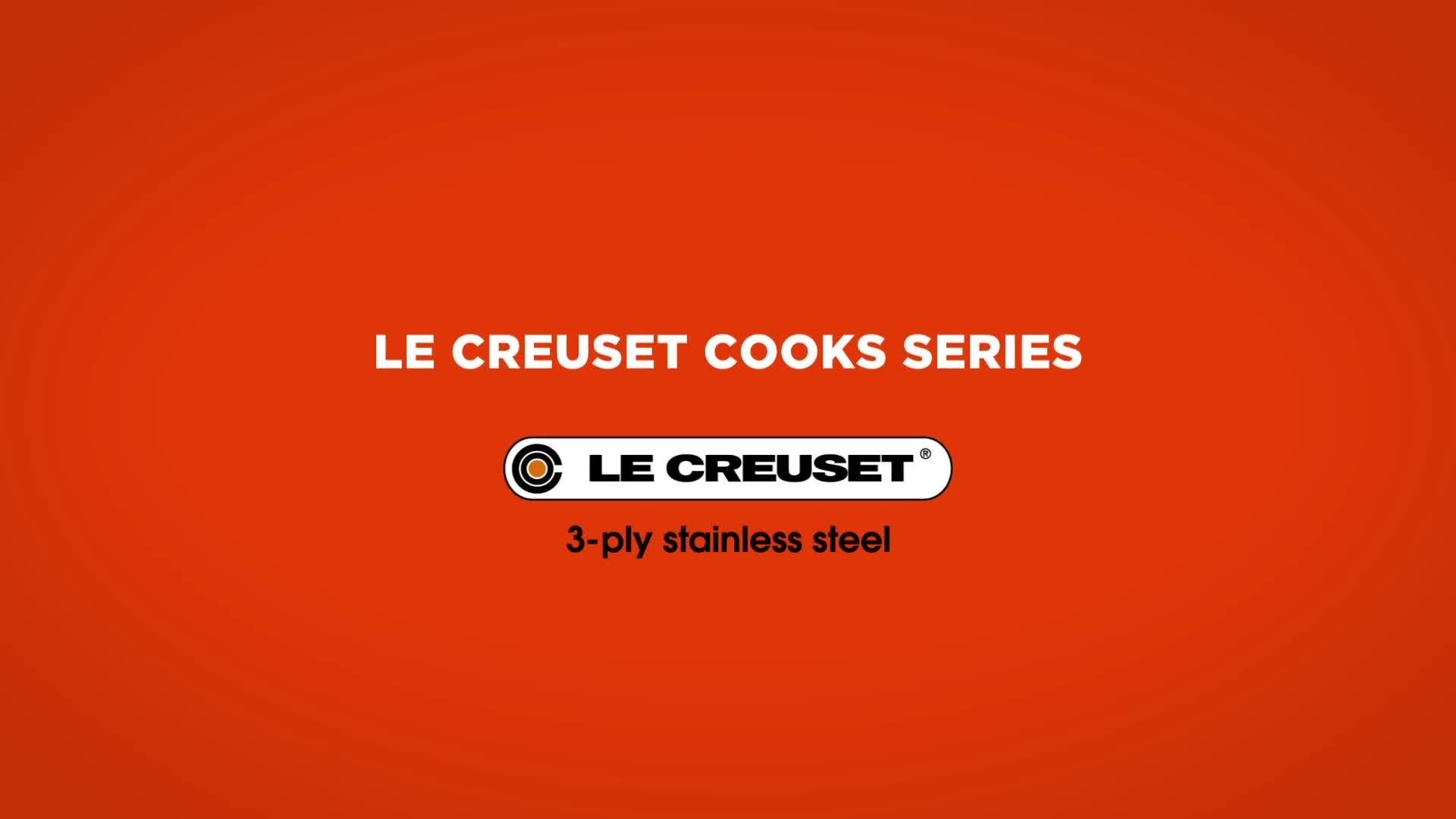 Le Creuset stainless steel lidded saucepan 14cm, UK version