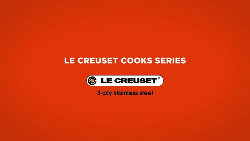 Le Creuset stainless steel lidded saucepan 14cm, UK version
