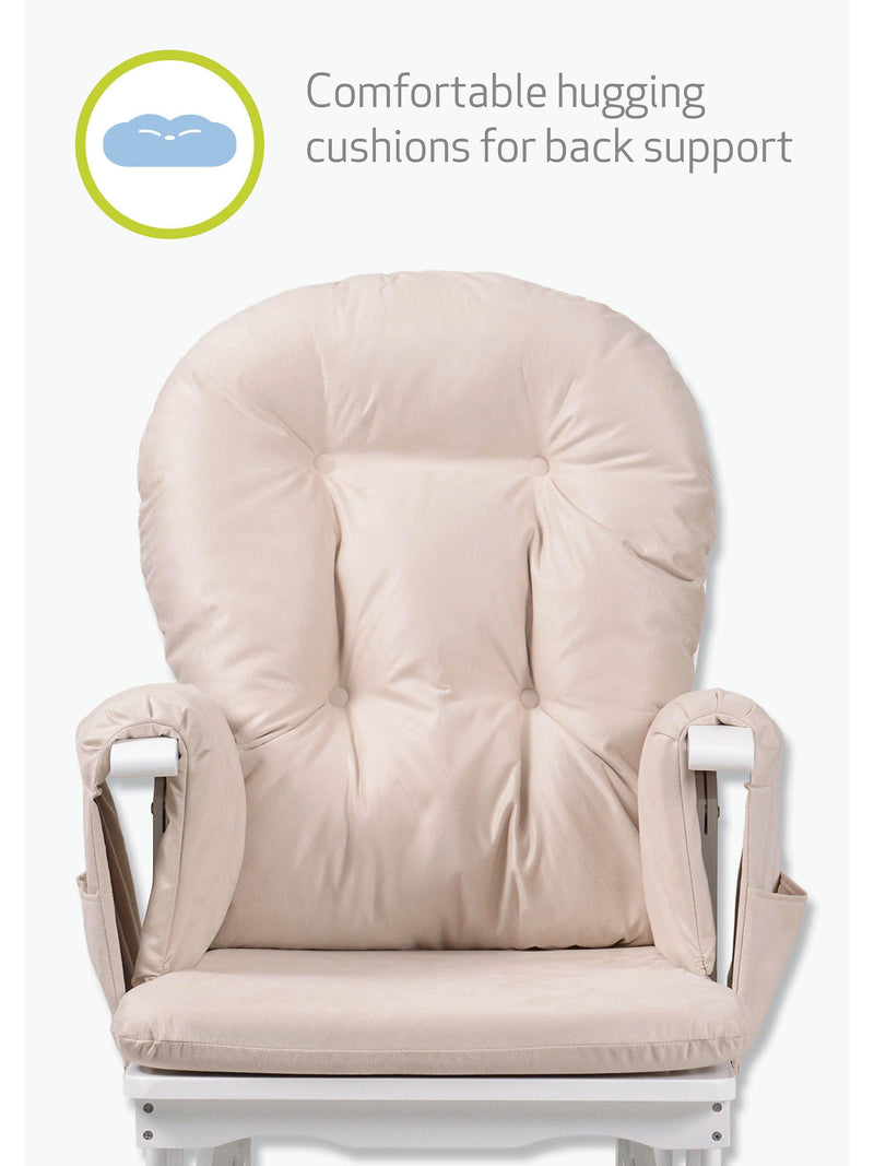Kub Haywood Reclining Glider Nursing Chair and Footstool, UK version