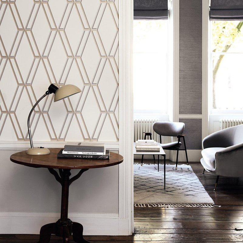 Romo Marquise wallpaper geometric design 10.05m x 68.6cm, UK version