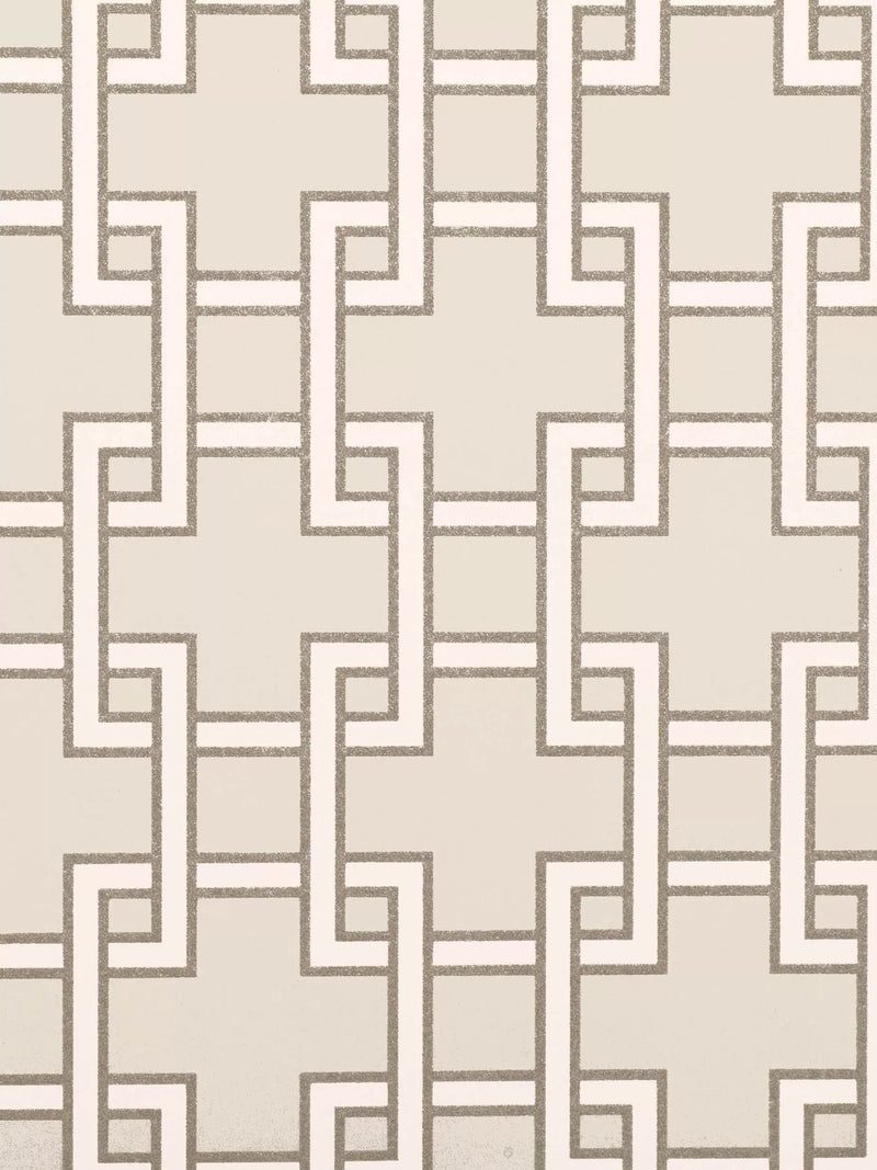 Romo Orden paste the wall wallpaper geometric metallic squares, imported from the UK