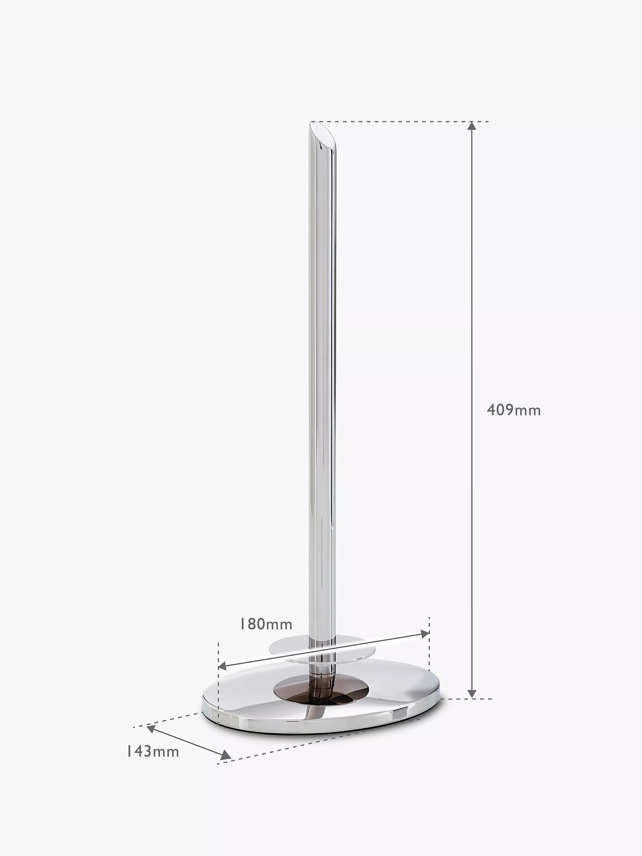 Robert Welch Oblique toilet roll holder with 3-roll capacity, imported from the UK