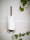 Robert Welch Oblique toilet roll holder with 3-roll capacity, imported from the UK