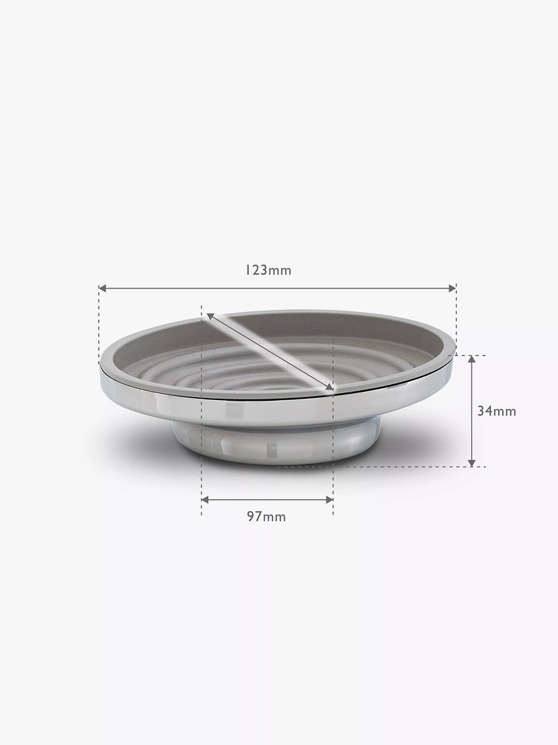 Robert Welch Oblique Soap Dish polished stainless steel (British brand)
