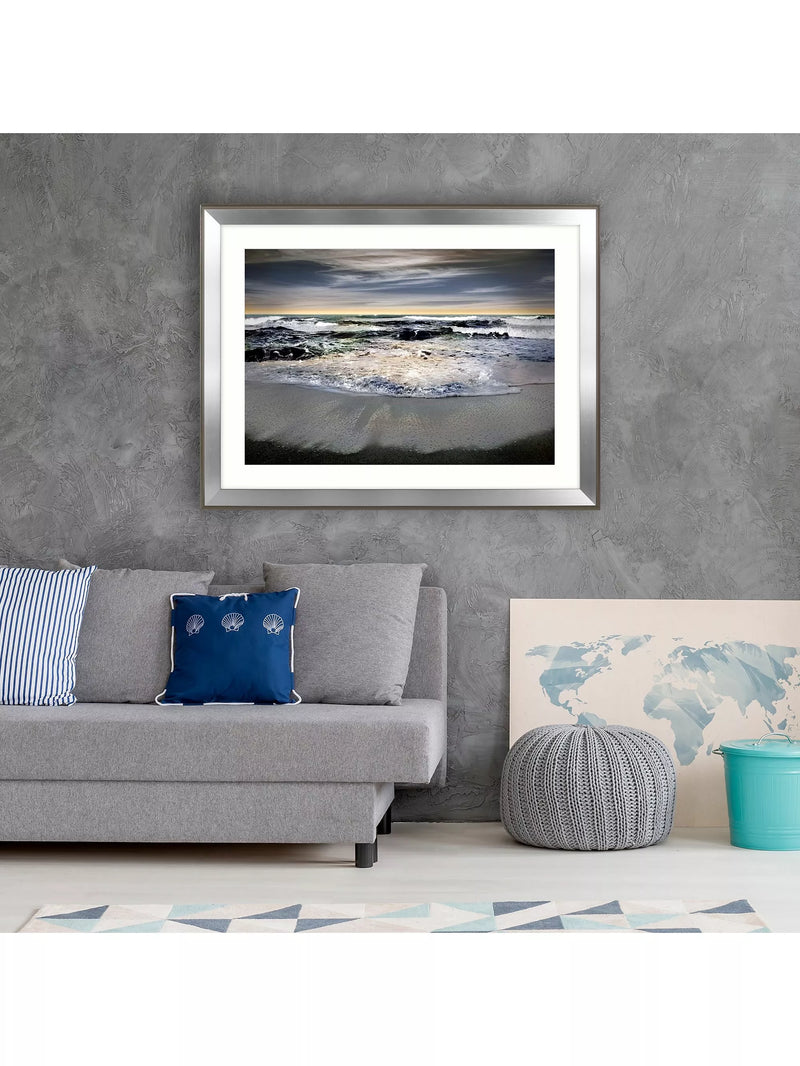 John Lewis framed print embellished seascape 84x110cm (British brand)