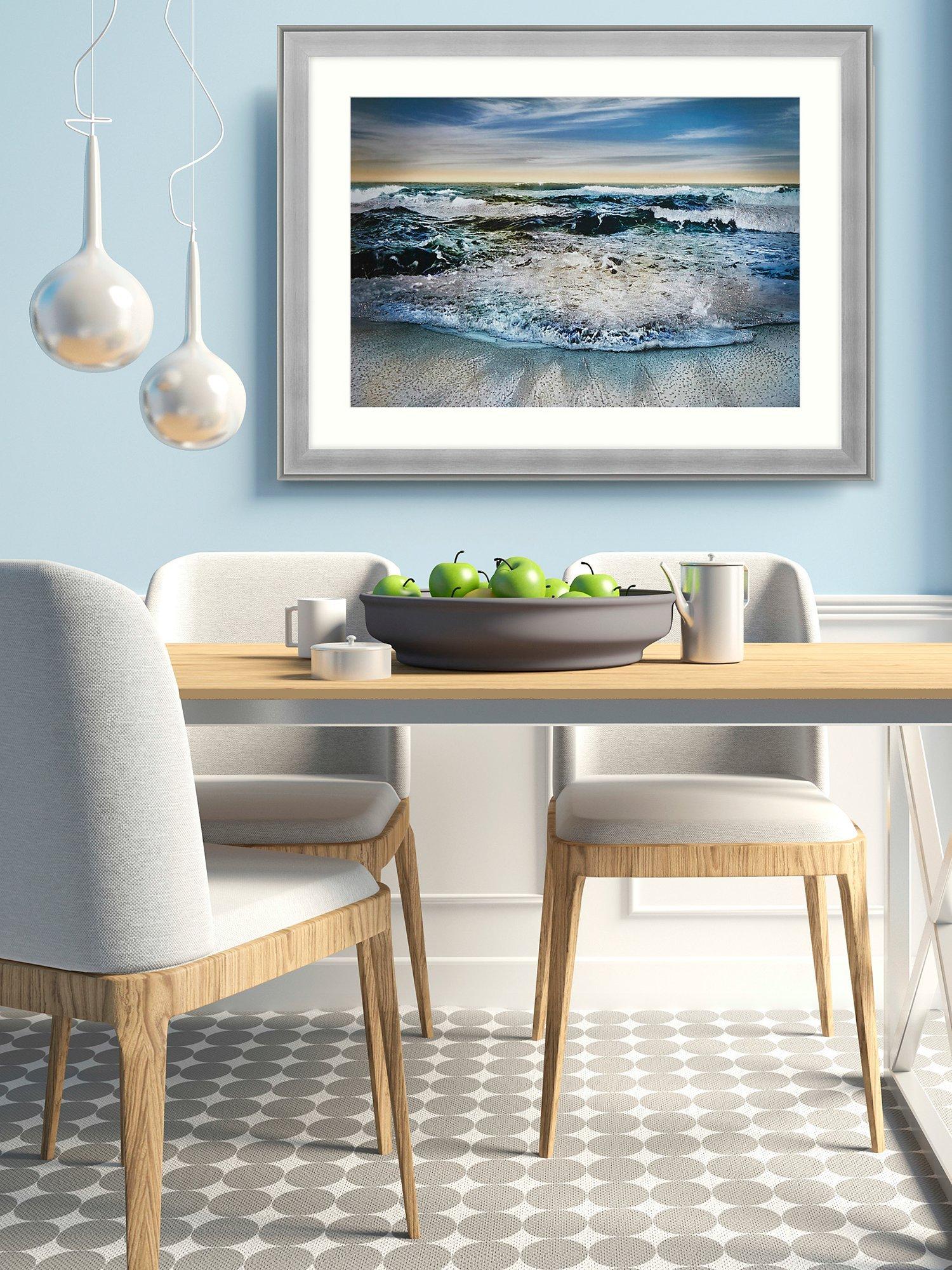 John Lewis framed print embellished seascape 84x110cm (British brand)