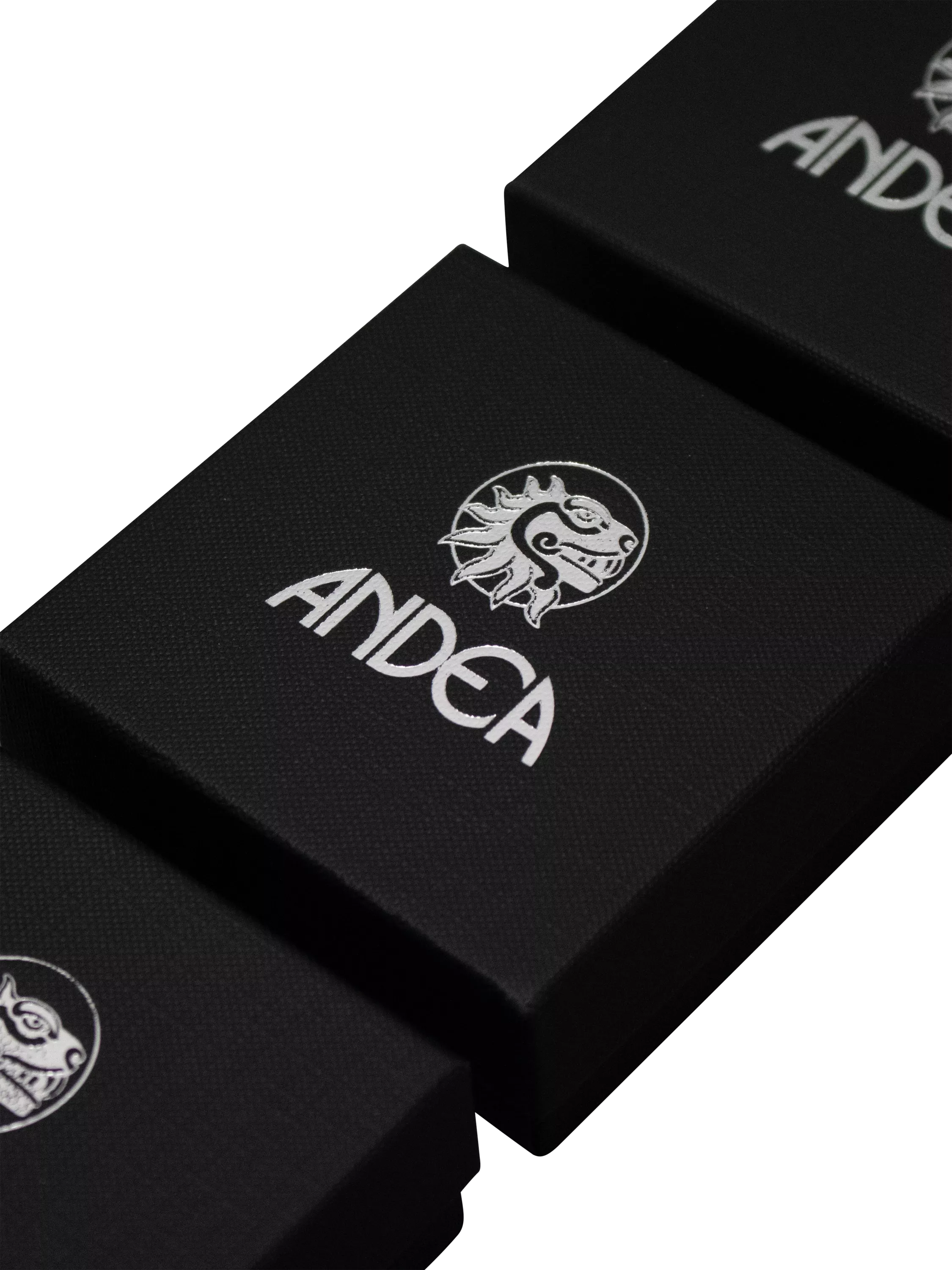 Andea double loop stud earrings silver, imported from the UK