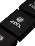 Andea sterling silver square edge belt bangle, imported from the UK