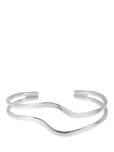 John Lewis Andea Sterling Silver Double Wave Half Bangle Jewelry- Buy online at McGrocer