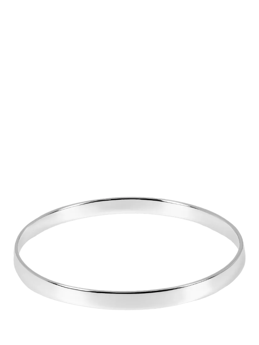 Andea sterling silver square edge bangle - British product