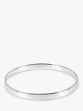 Andea sterling silver square edge bangle - British product