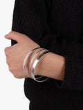 Andea sterling silver square edge bangle - British product