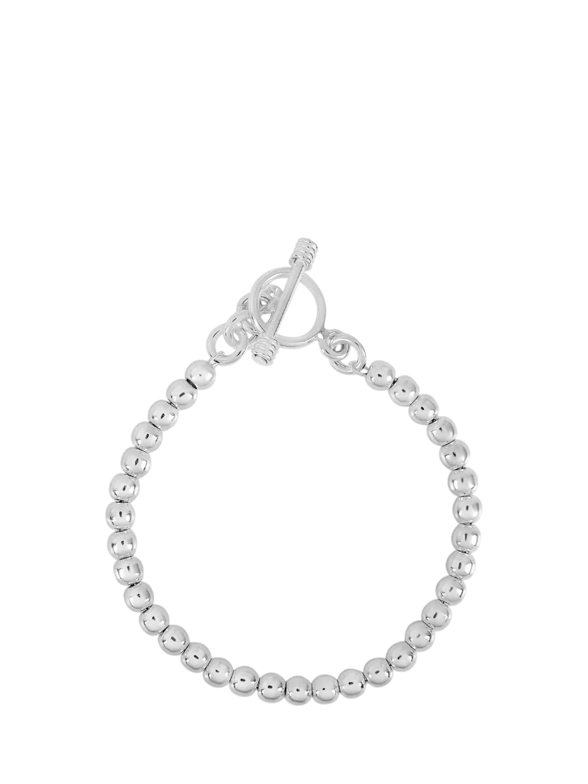 Andea sterling silver ball bead bracelet 19cm, UK version