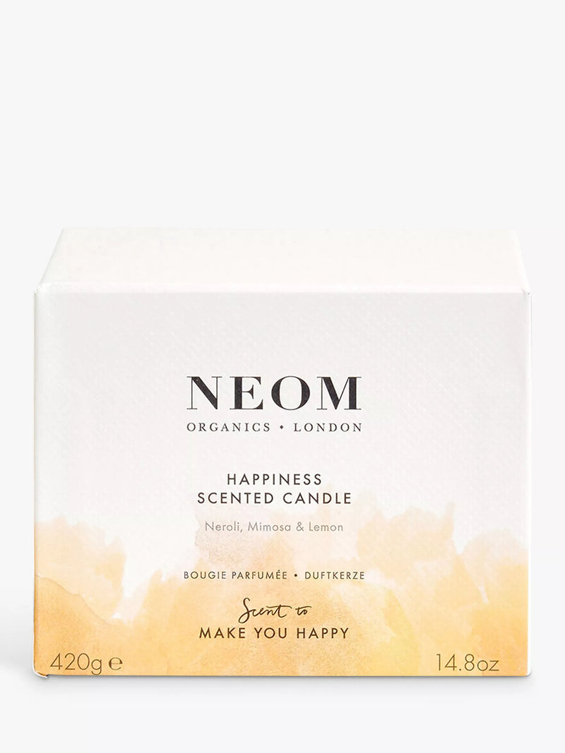 NEOM Wellbeing London Happiness 3-Wick Scented Candle - British product