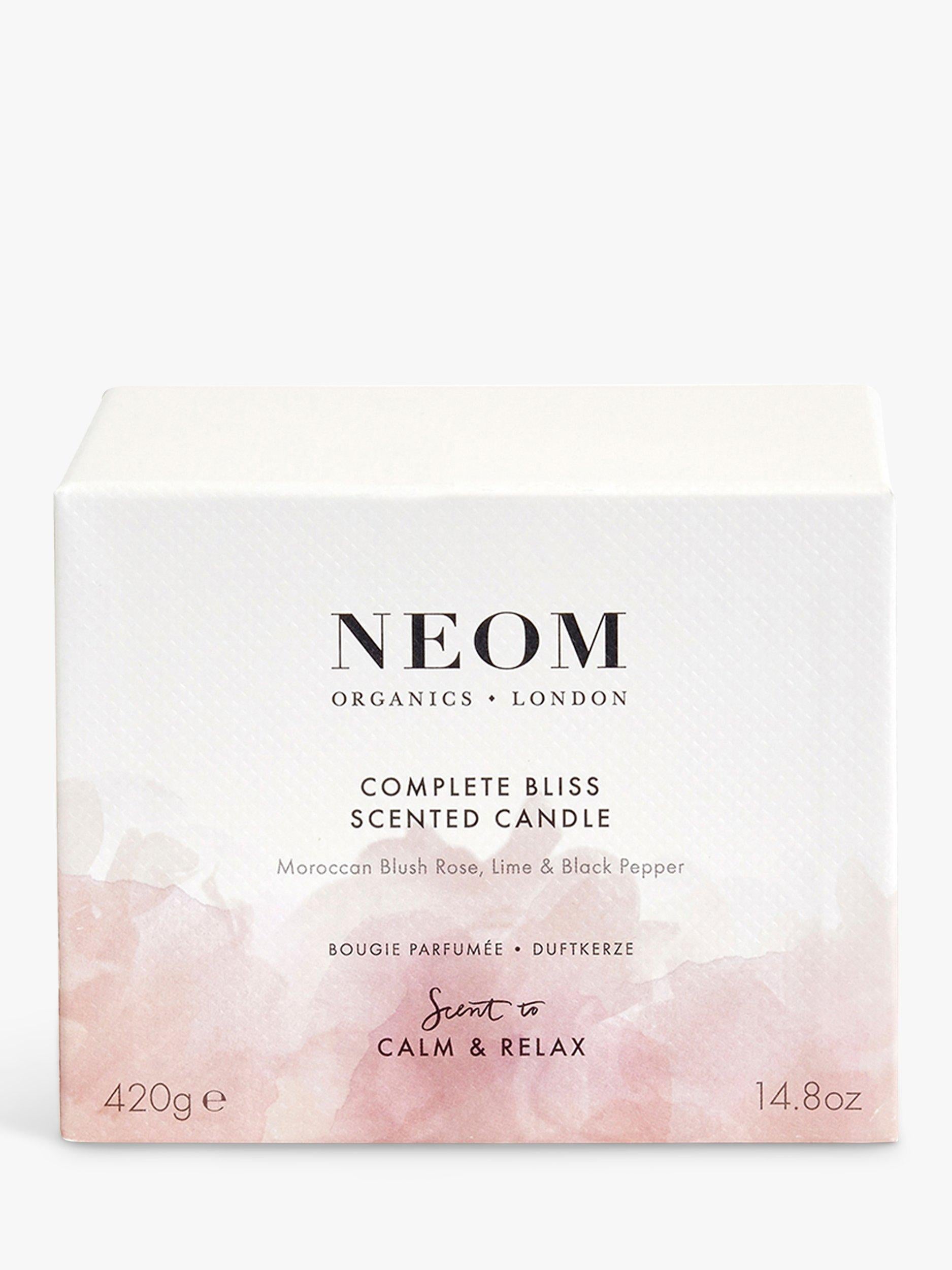 NEOM Wellbeing London Complete Bliss 3-wick scented candle 420g - British product