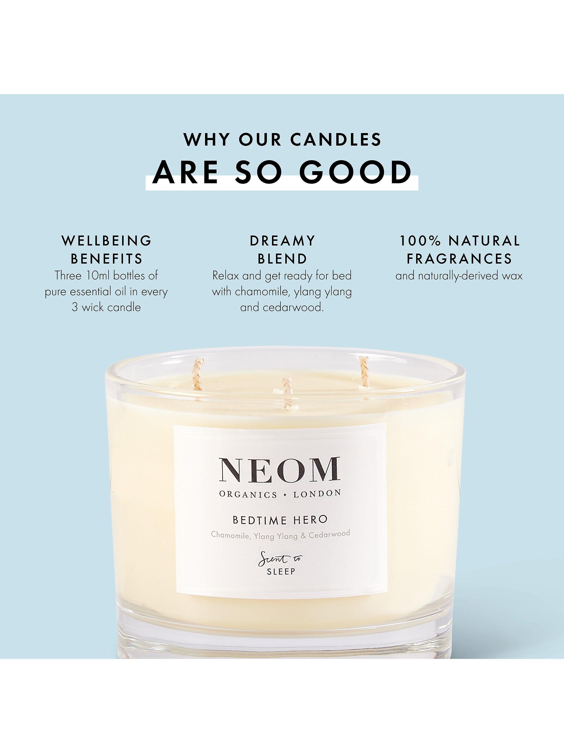 NEOM Real Luxury Travel Scented Candle, imported from the UK