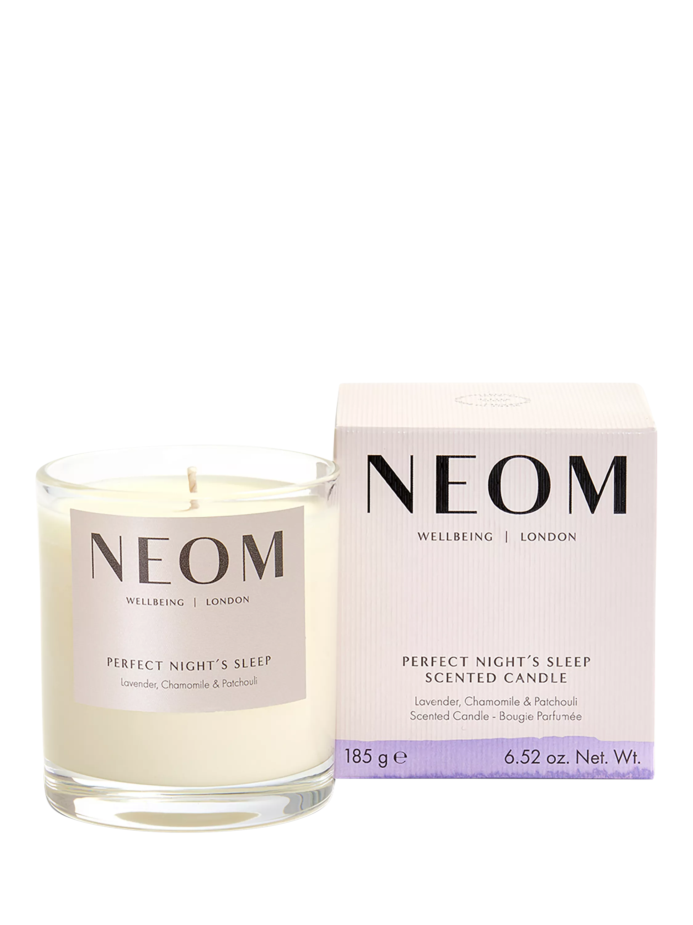 NEOM Perfect Night's Sleep scented candle, imported from the UK