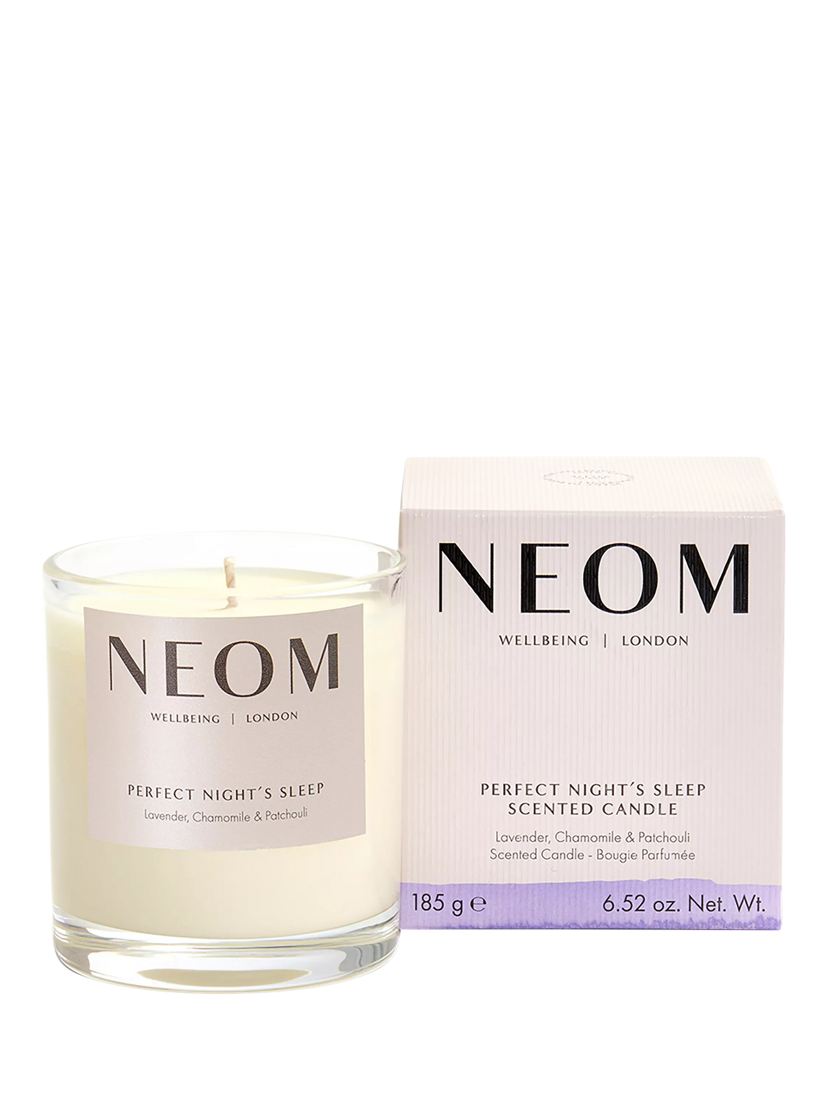 NEOM Perfect Night's Sleep scented candle, imported from the UK