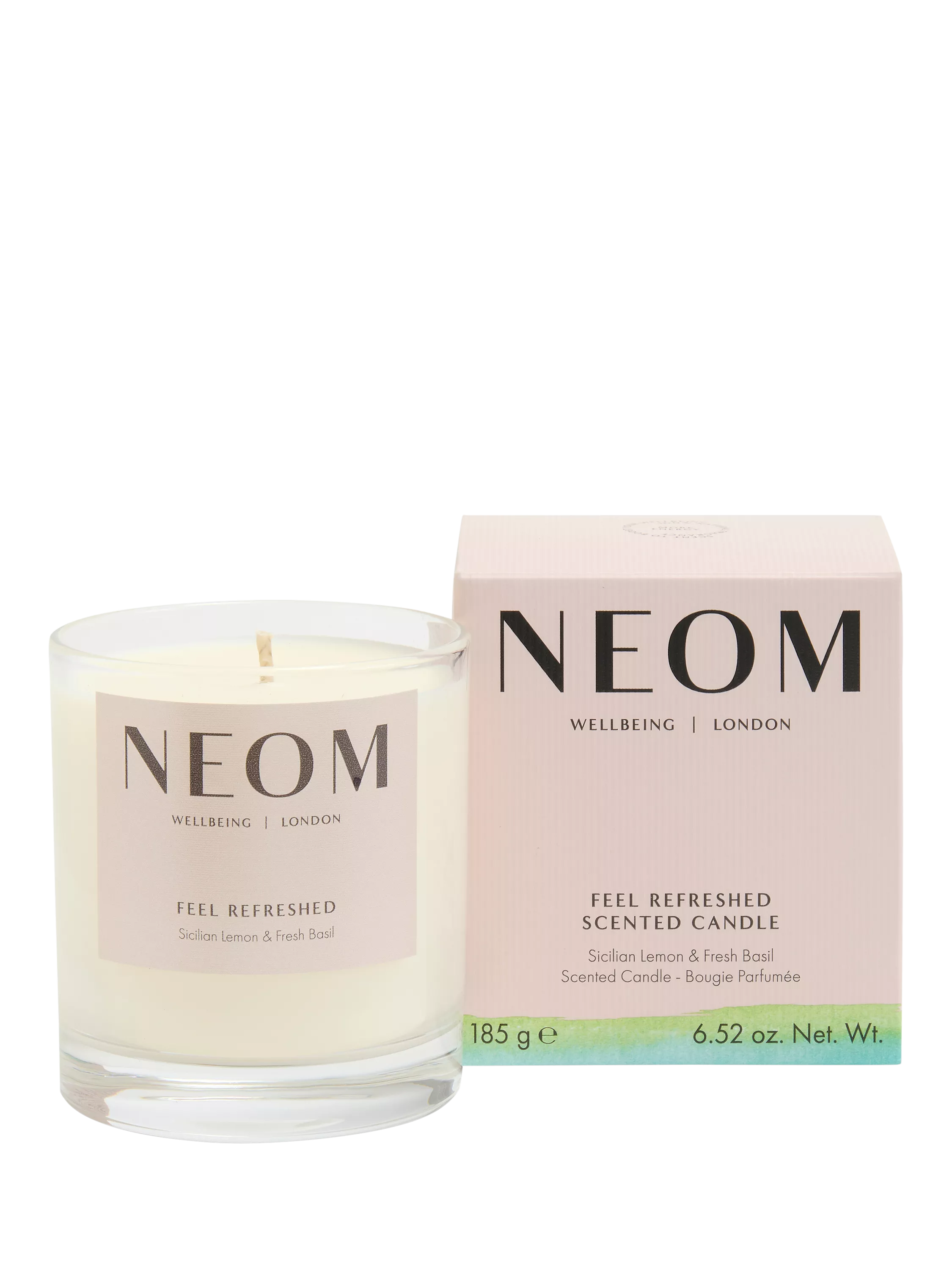 NEOM Feel Refreshed scented candle 185g, UK version