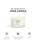 NEOM Complete Bliss Travel Scented Candle, imported from the UK