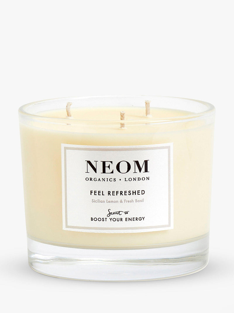 NEOM Wellbeing London Feel Refreshed 3 wick scented candle - British product