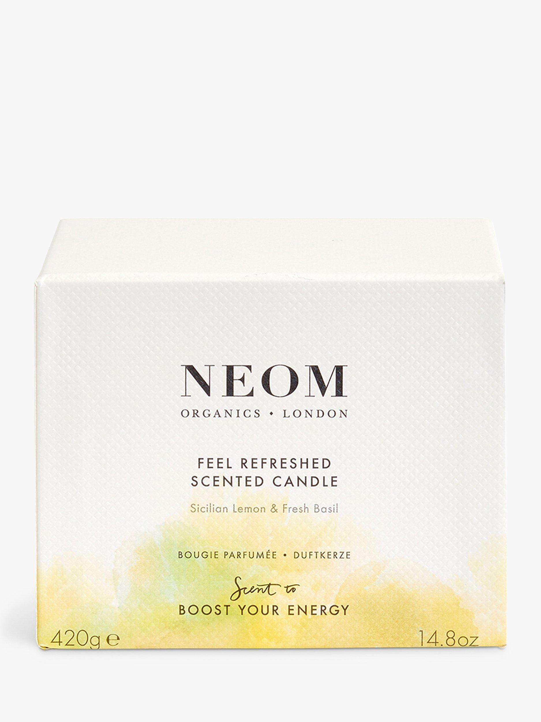NEOM Wellbeing London Feel Refreshed 3 wick scented candle - British product
