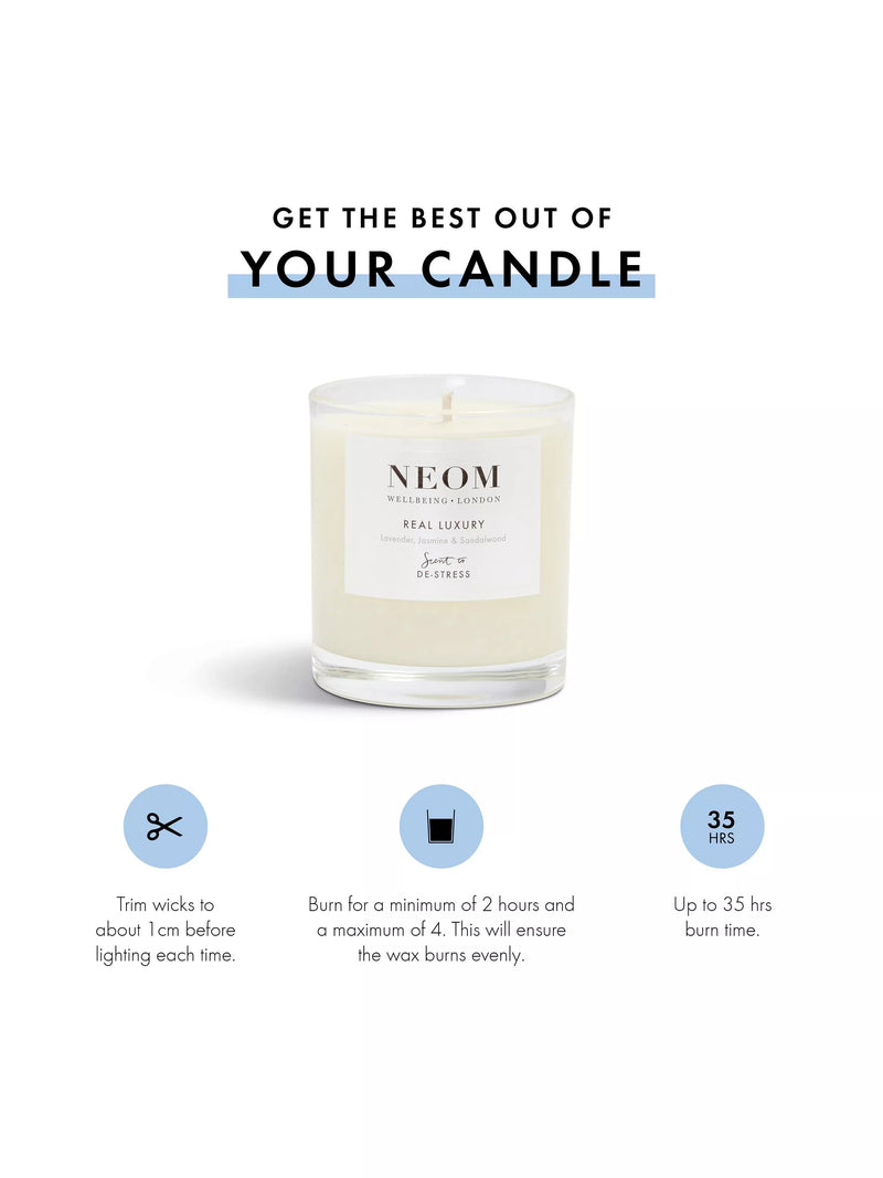 NEOM Real Luxury scented candle 185g, UK version