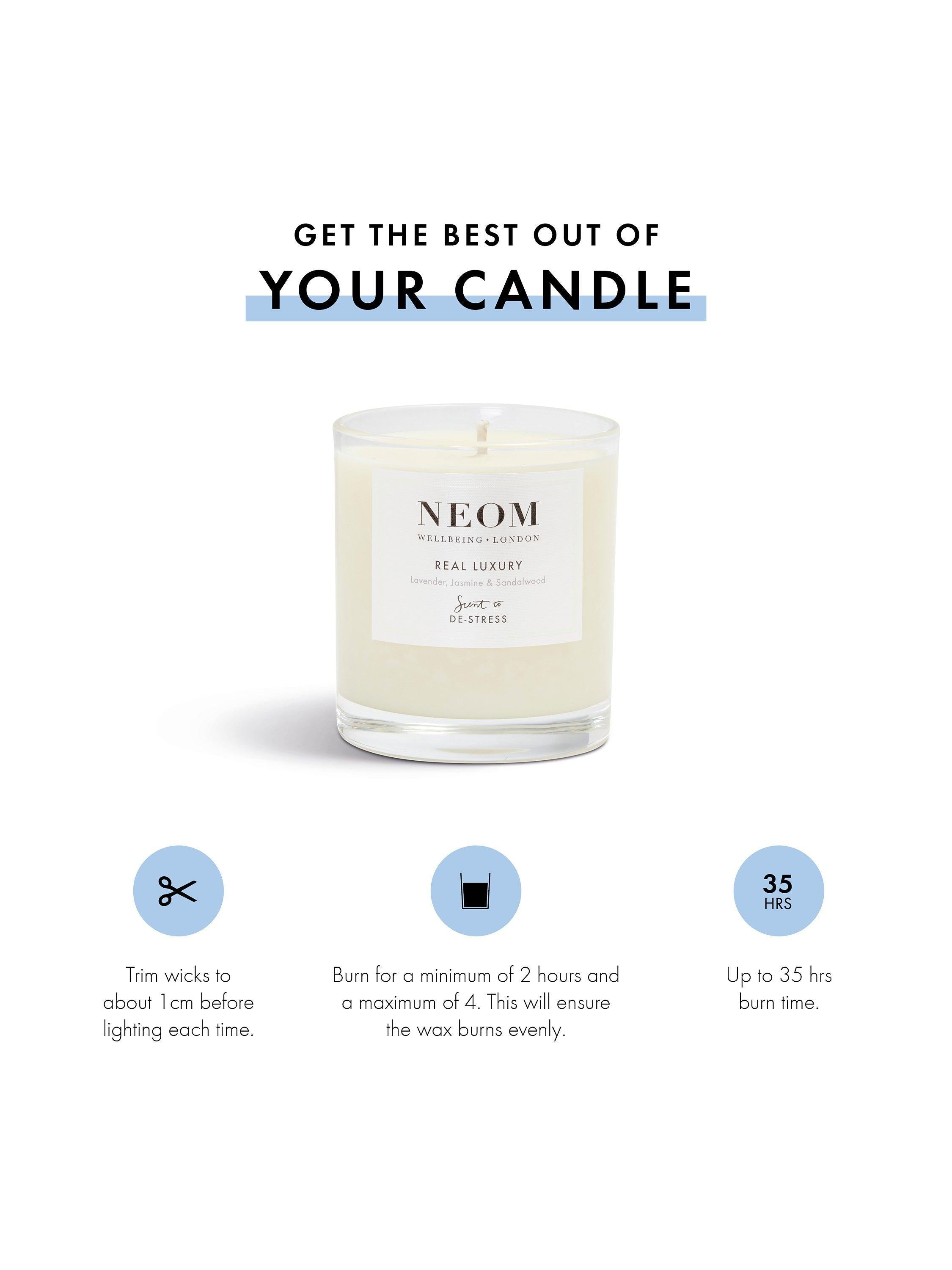 NEOM Real Luxury scented candle 185g, UK version