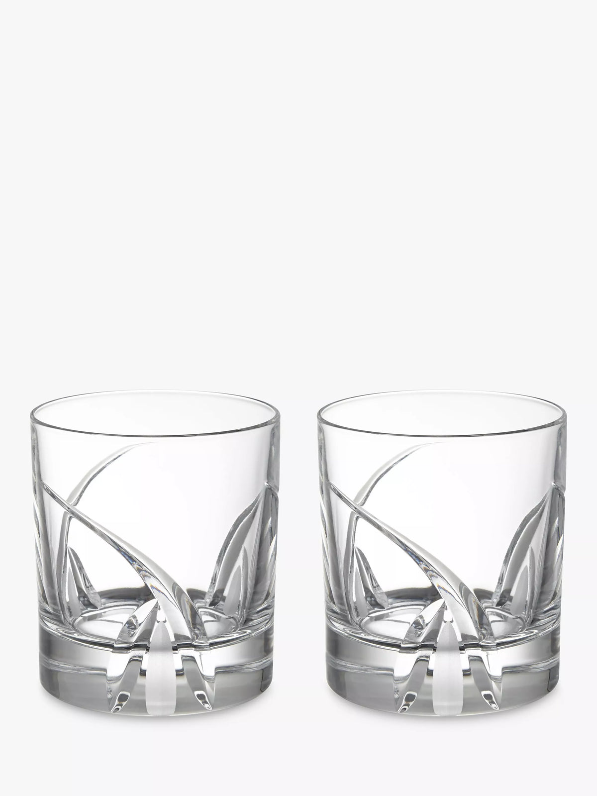 John Lewis crystal glass tumblers clear 290ml set of 2, UK version