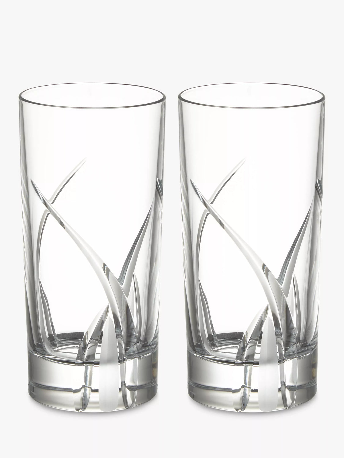 John Lewis crystal highball glasses clear set of 2 360ml UK version