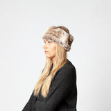 Barts faux fur headband one size brown, imported from the UK