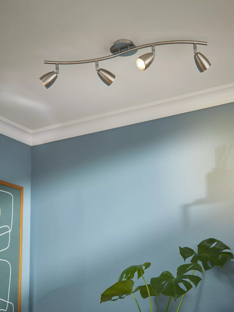 John Lewis Thea GU10 LED 4-light spotlight bar - British product