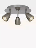 John Lewis Thea GU10 LED 3 spotlight ceiling plate chrome (British brand)
