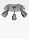 John Lewis Thea GU10 LED 3 spotlight ceiling plate chrome (British brand)