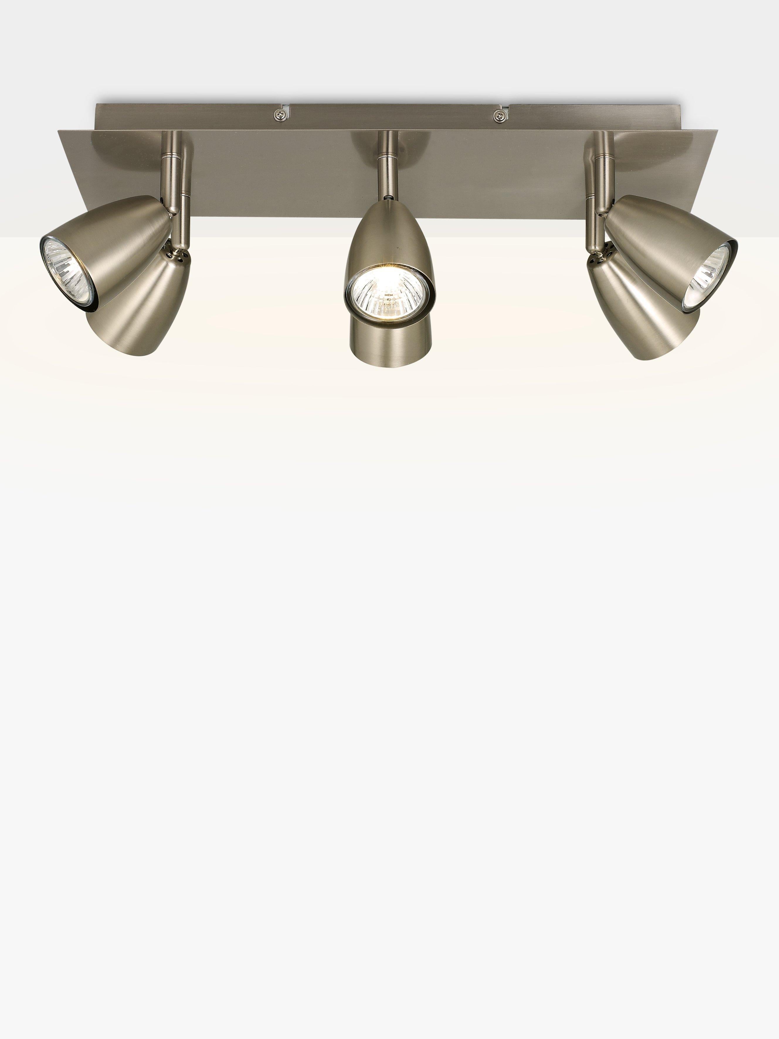 John Lewis Thea 6 LED spotlight ceiling plate in chrome, UK version